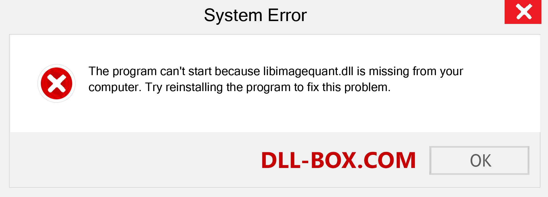  libimagequant.dll file is missing?. Download for Windows 7, 8, 10 - Fix  libimagequant dll Missing Error on Windows, photos, images
